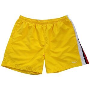 Vtg Tommy Hilfiger Trunks Swim Shorts XXL 2XL Yellow Mesh Lining Drawstring 2001